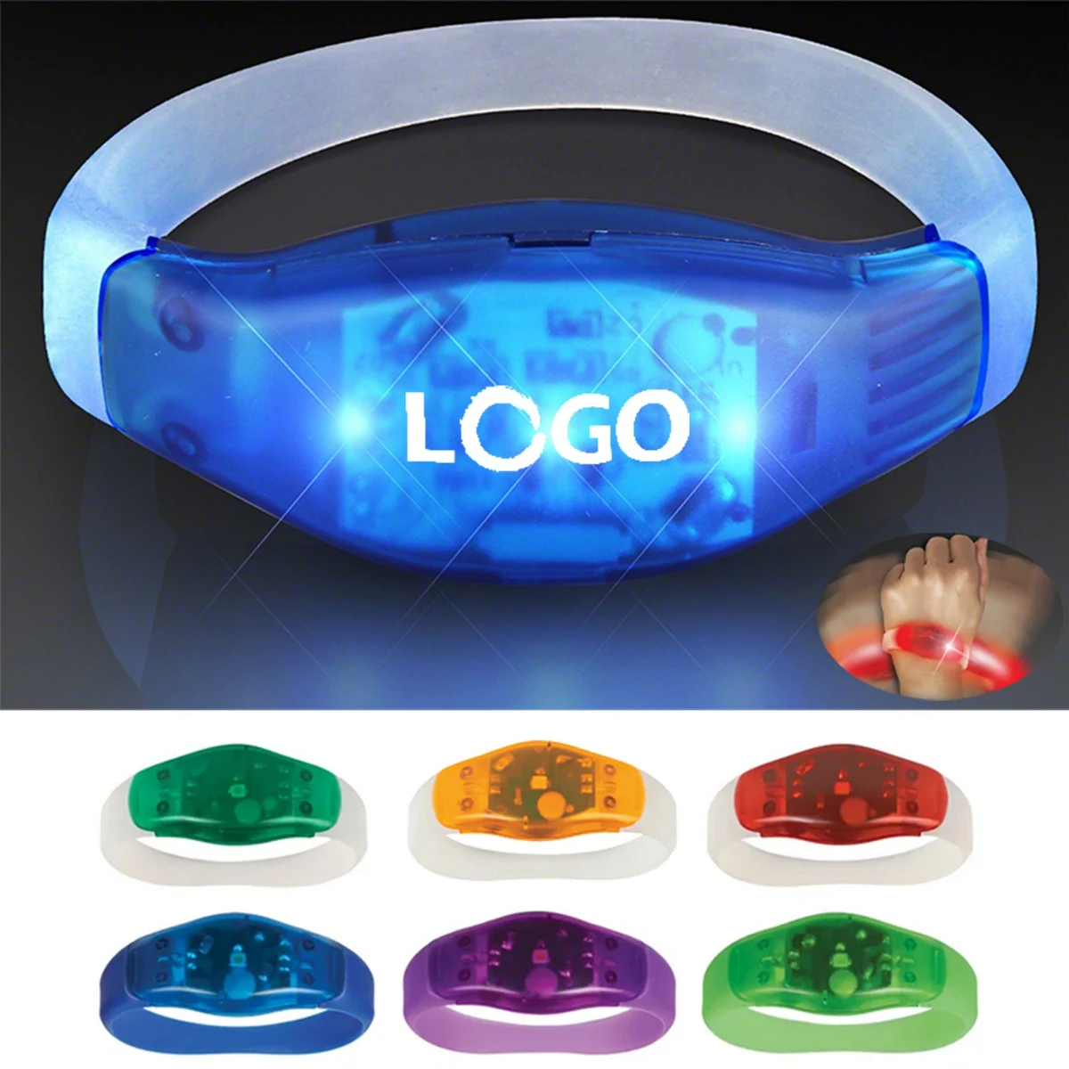 Custom Led Light Up Flashing Bracelets 1
