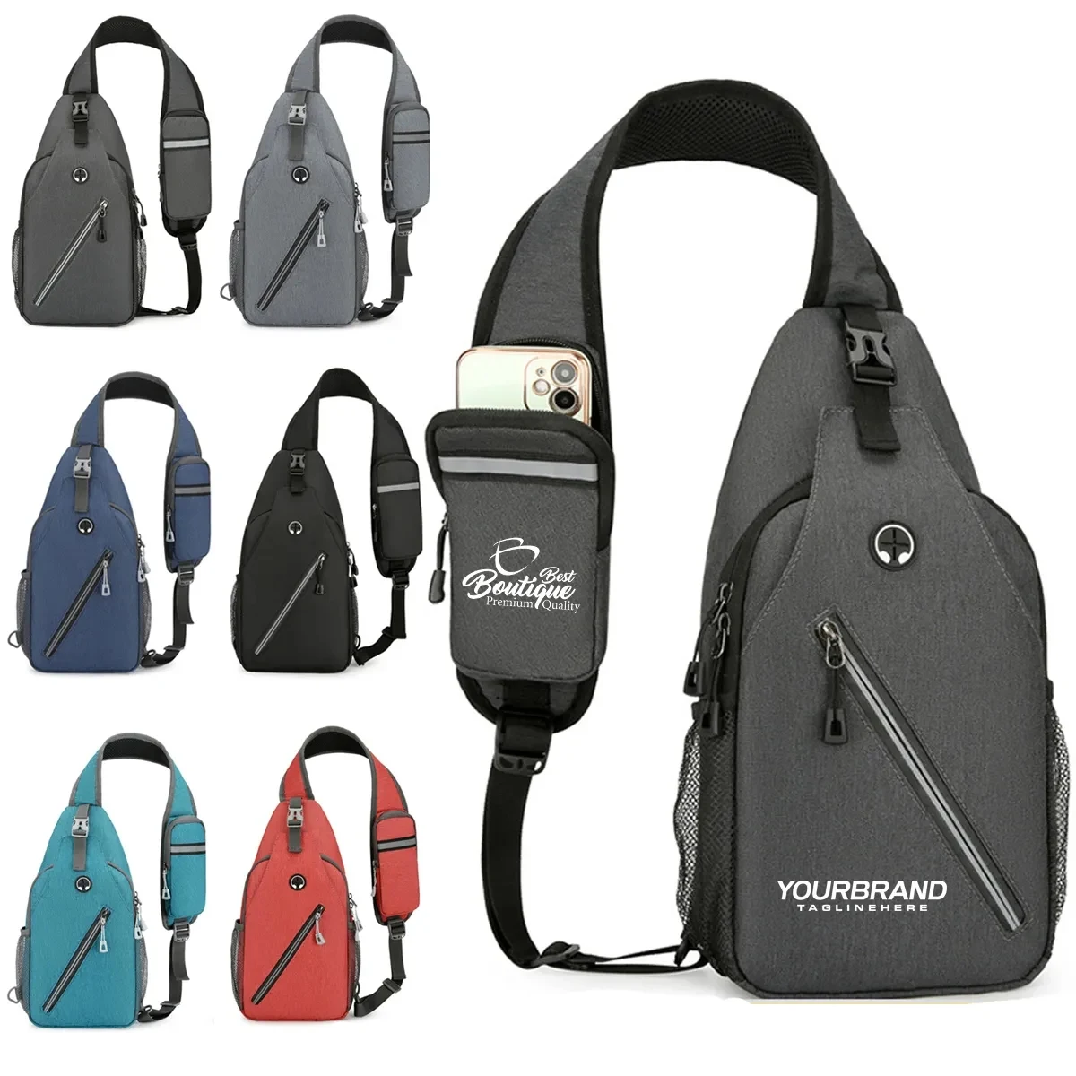 In Stock Crossbody Sling Bag Travel Hiking Chest Bag 1