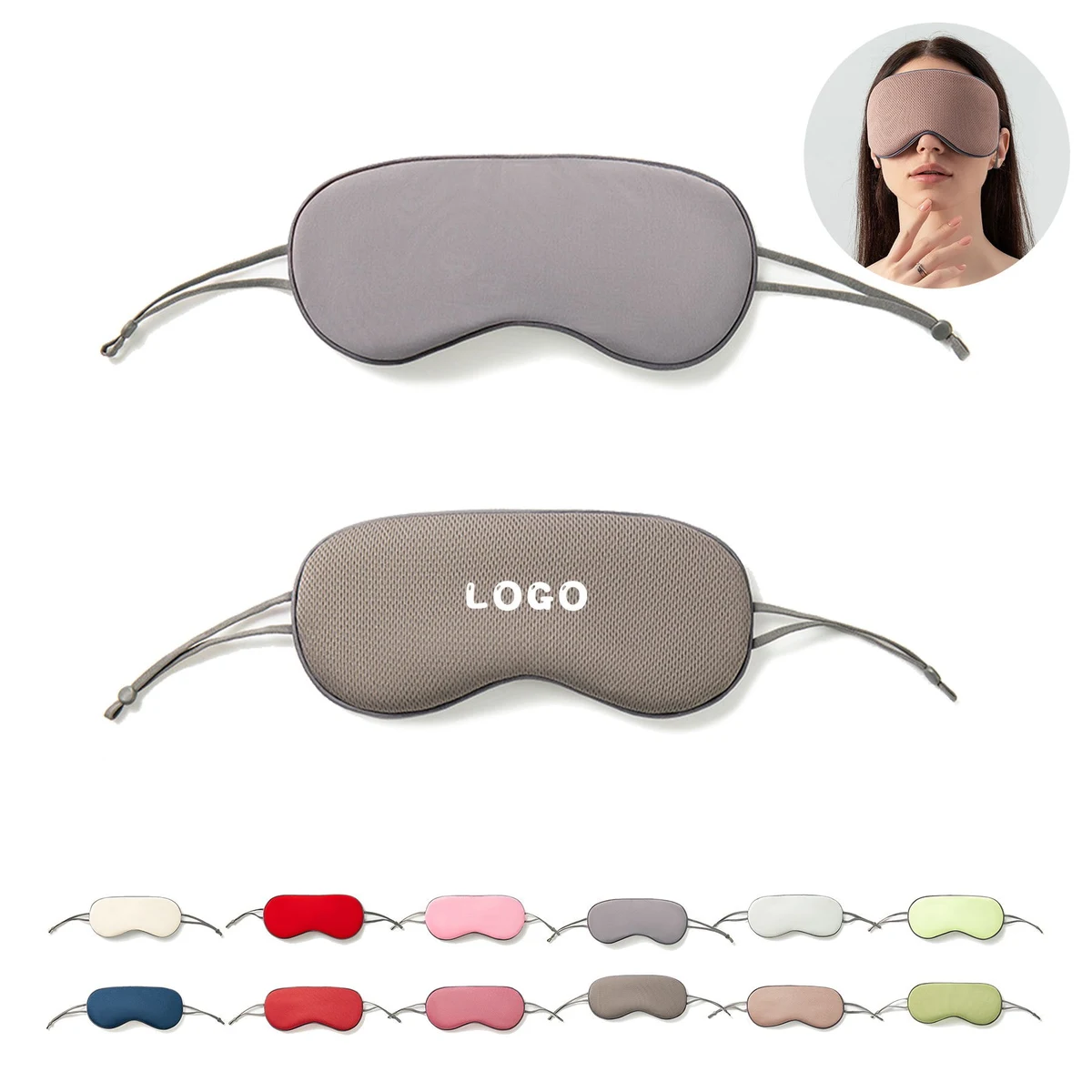 Double-Sided Warm-Sensitive Ice Silk Eye Mask 1