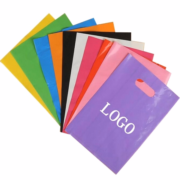 9"x14"-Die Cut PE Handle Bags