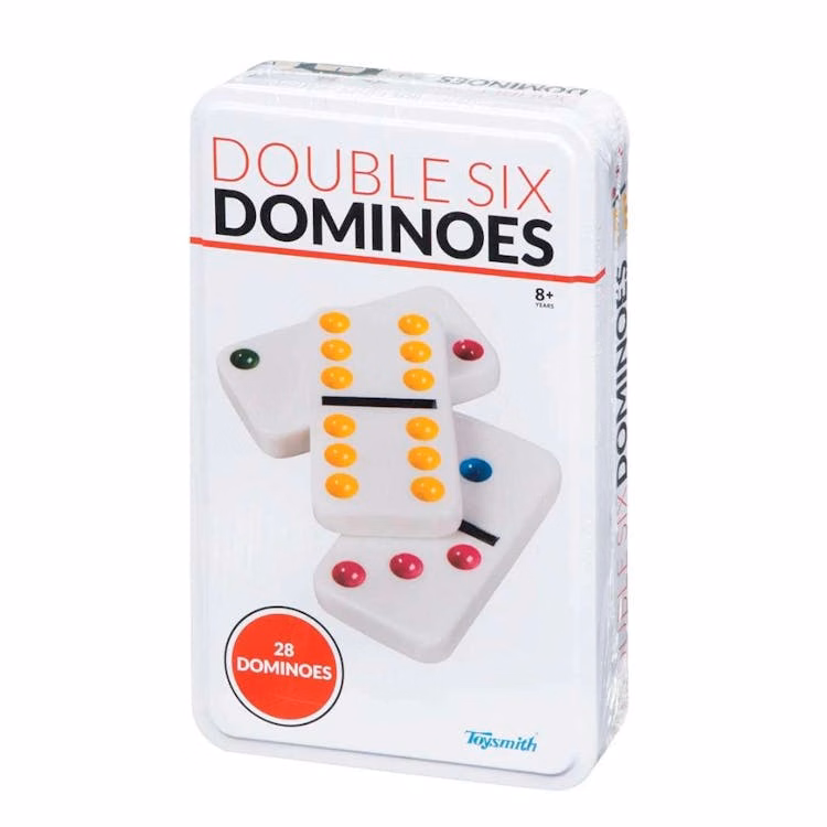 Double 6 Dominoes with Tin