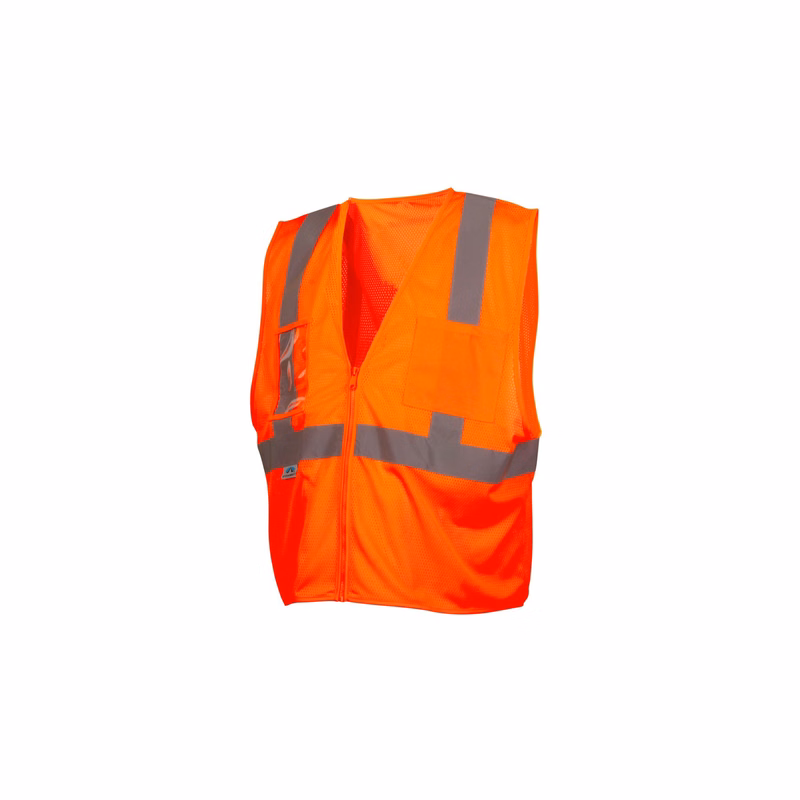 Pyramex RVZ21CP Clear Pocket Type R - Class 2 Hi-Vis Safety Vest