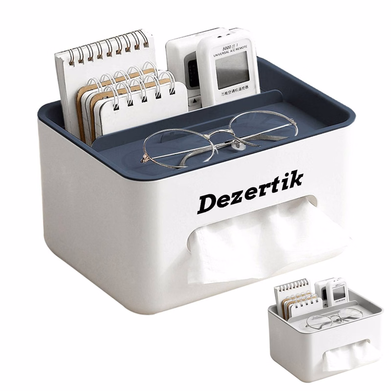 Multifunctional simple home office storage tissue box