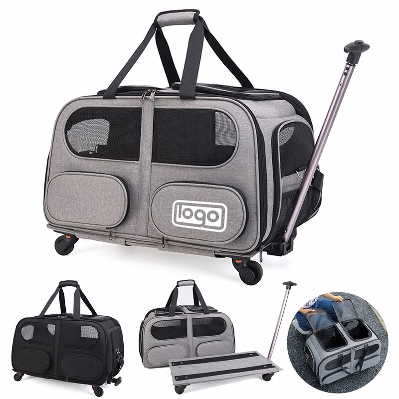 Oxford Pet Trolley Case Mesh Bag