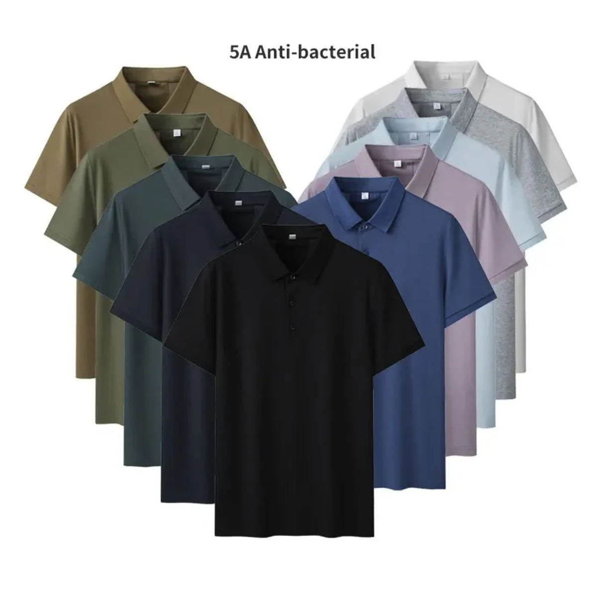 Unisex mercerized cotton POLO shirt instock 1