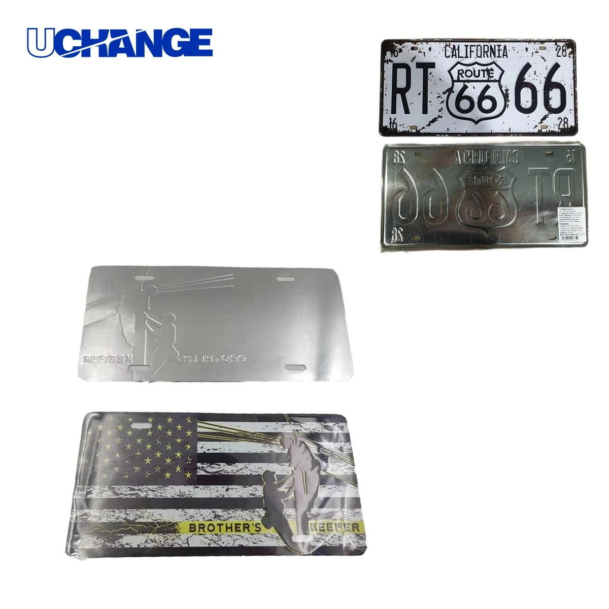 Embossed Aluminum License Plate 1