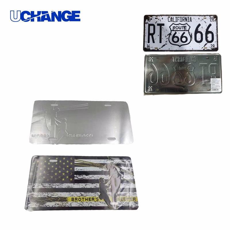 Embossed Aluminum License Plate