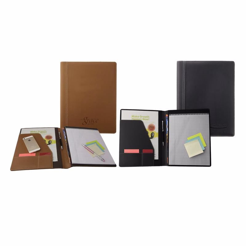 Concord Non Zippered Leather Padfolio (English Tan)