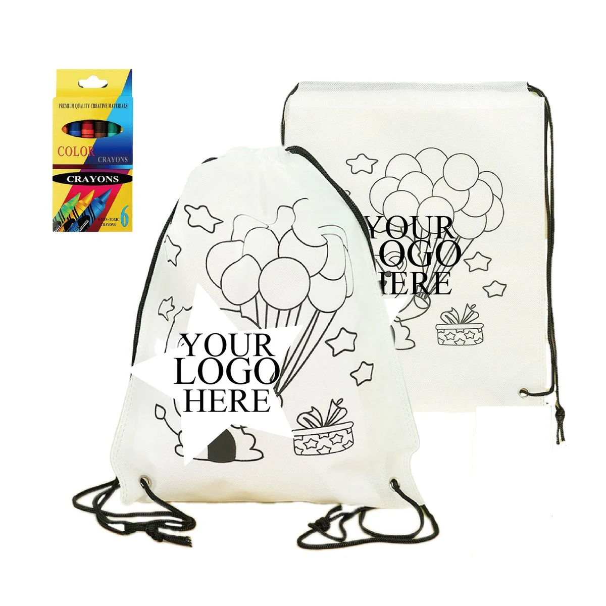 Paintbrush Set with Non-Woven Doodle Bag 1
