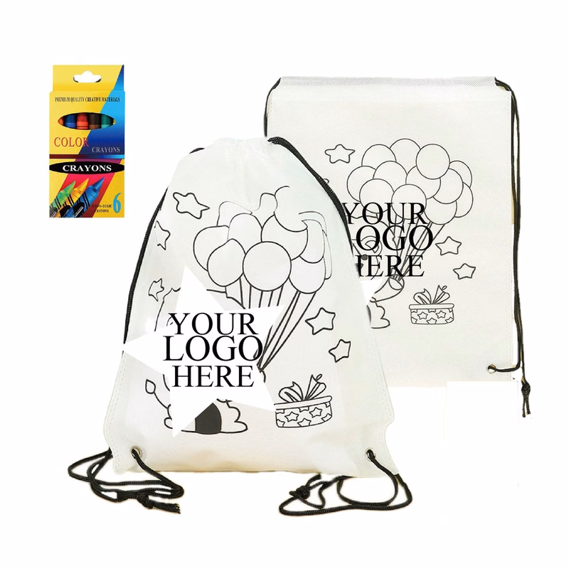 Paintbrush Set with Non-Woven Doodle Bag