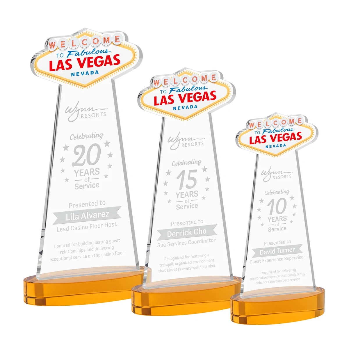 Las Vegas Award on Alberton Base - Amber 1