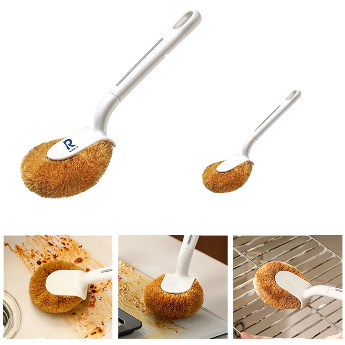 Customized household long handled pot brush 1