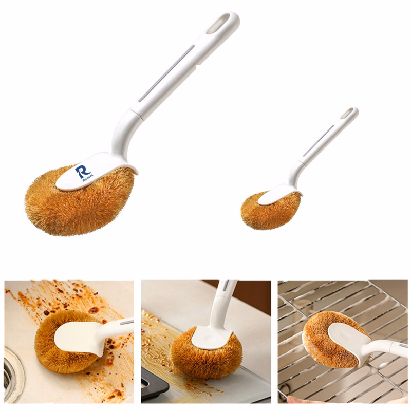 Customized household long handled pot brush
