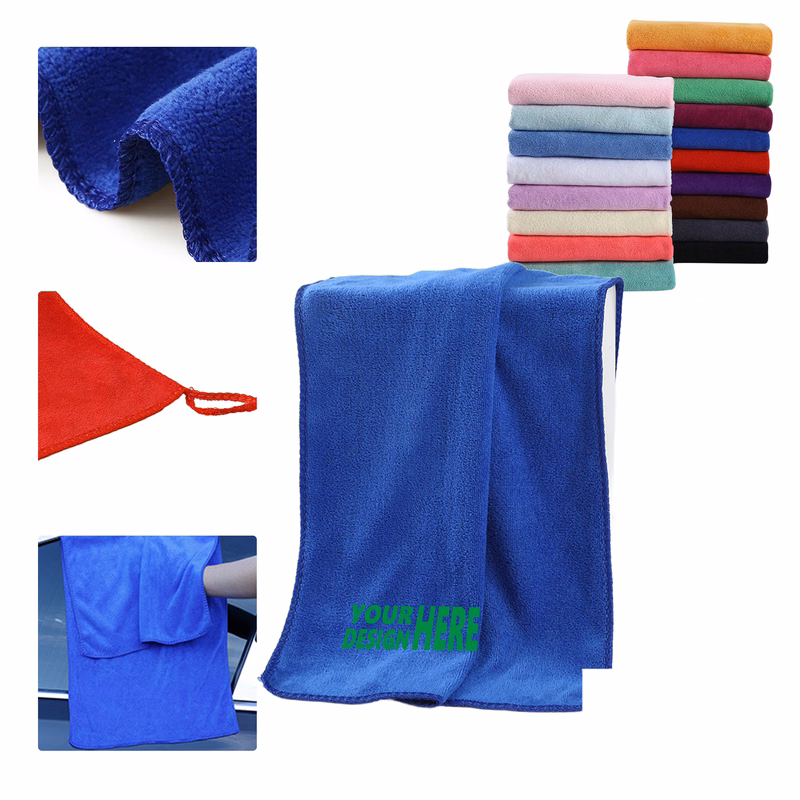 MOQ 50 Car Wash Towel Absorbent Cleaning Cloth Custom Logo