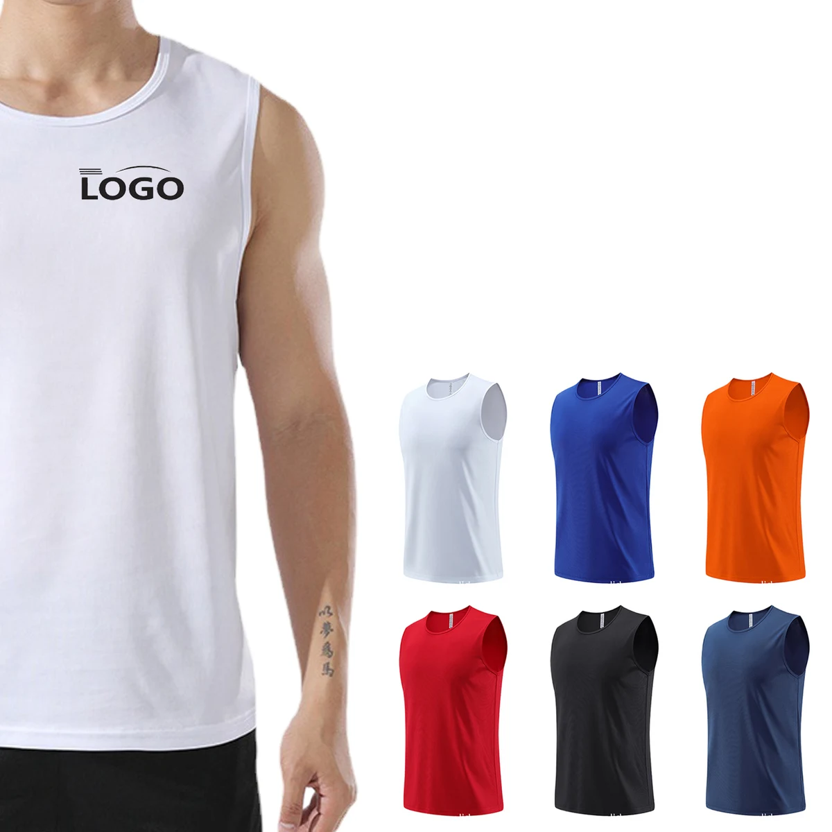 Breathable Mens Fitness Tank Top for Running Yoga 1