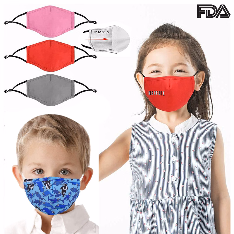 Kids' Santa 3D Adjustable Mask w/ PM2.5 Filter