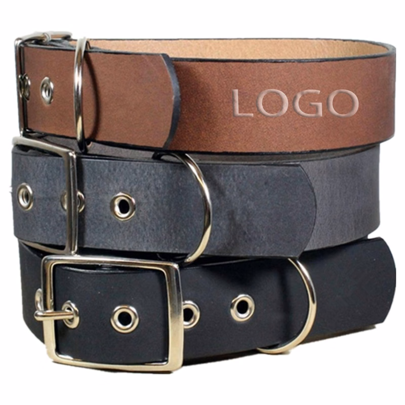 Leather Pet Collar Dog Leash