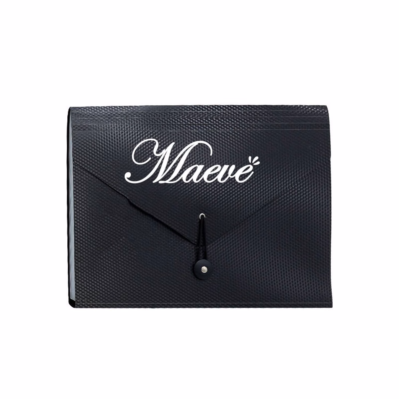 Accordion File Organizer with Elastic Closure