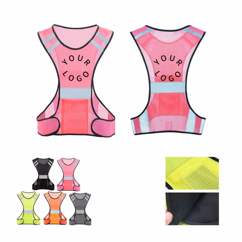 Polyester Reflective Safety Vest 22 Inch for Running