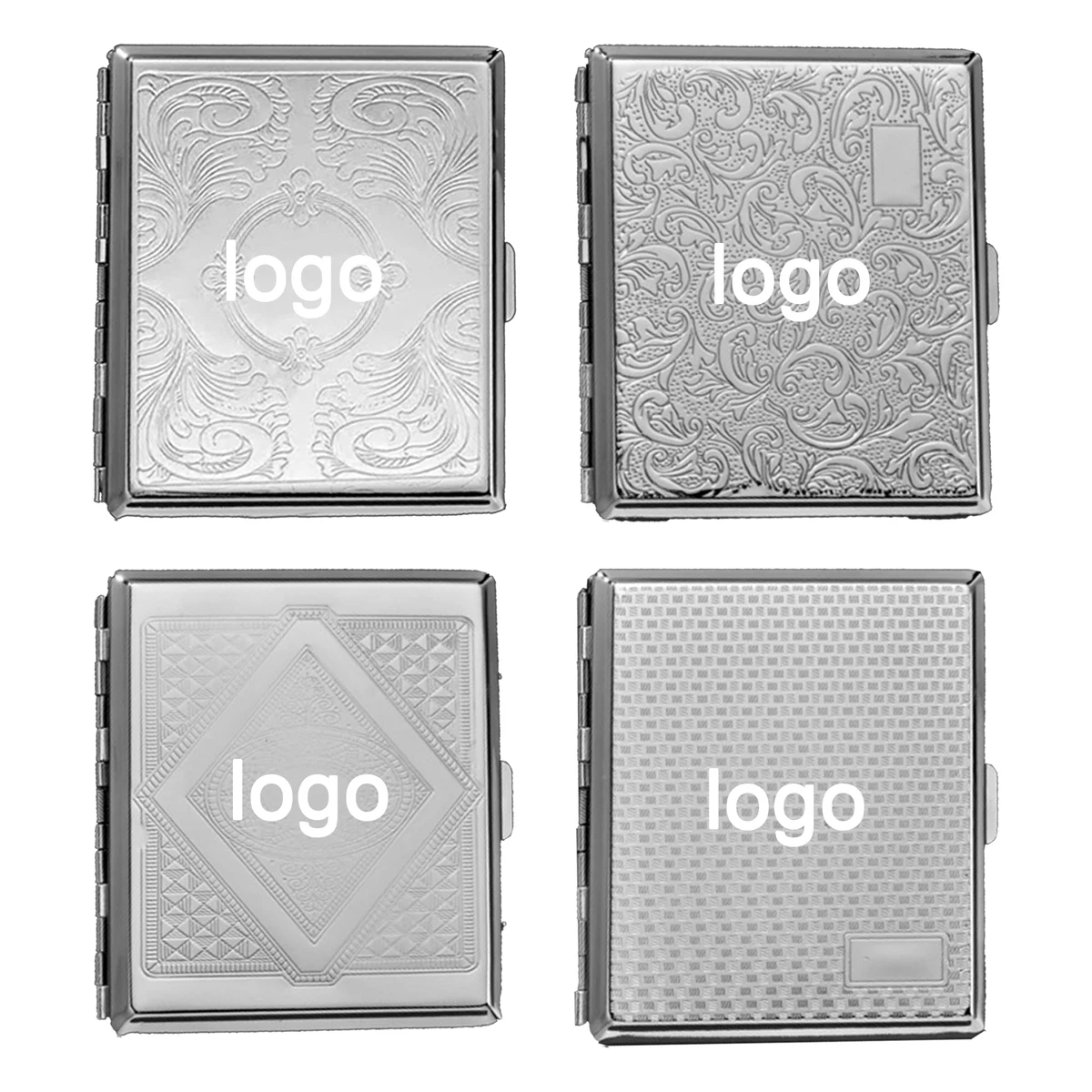 Vintage-Style Stainless Steel Cigarette Case 1