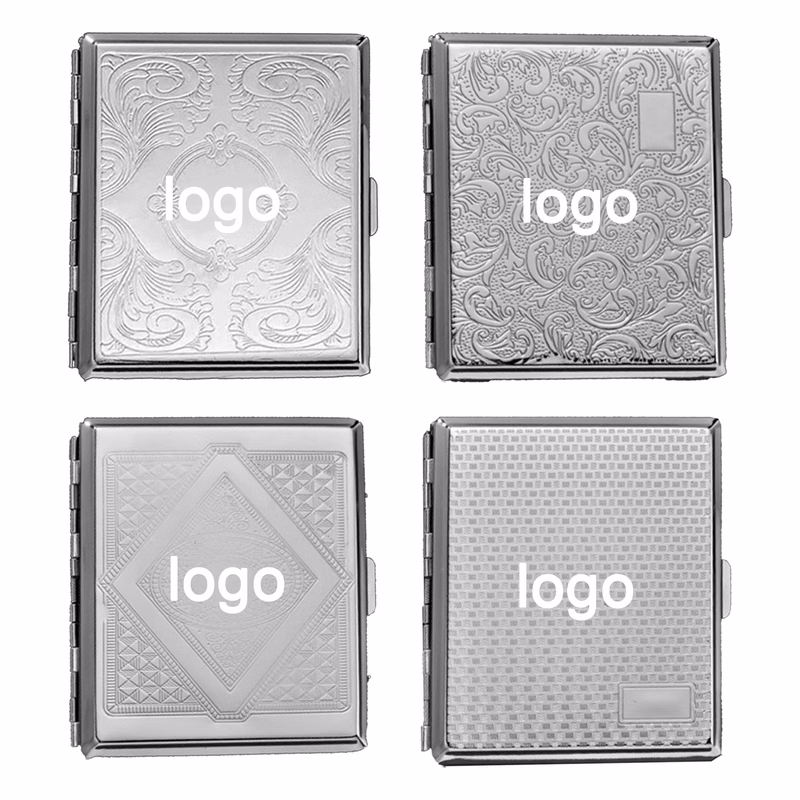 Vintage-Style Stainless Steel Cigarette Case