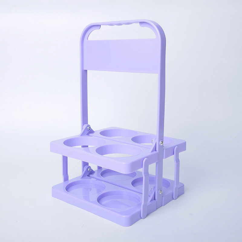 Plastic 4-Bottle Folding Wine Rack