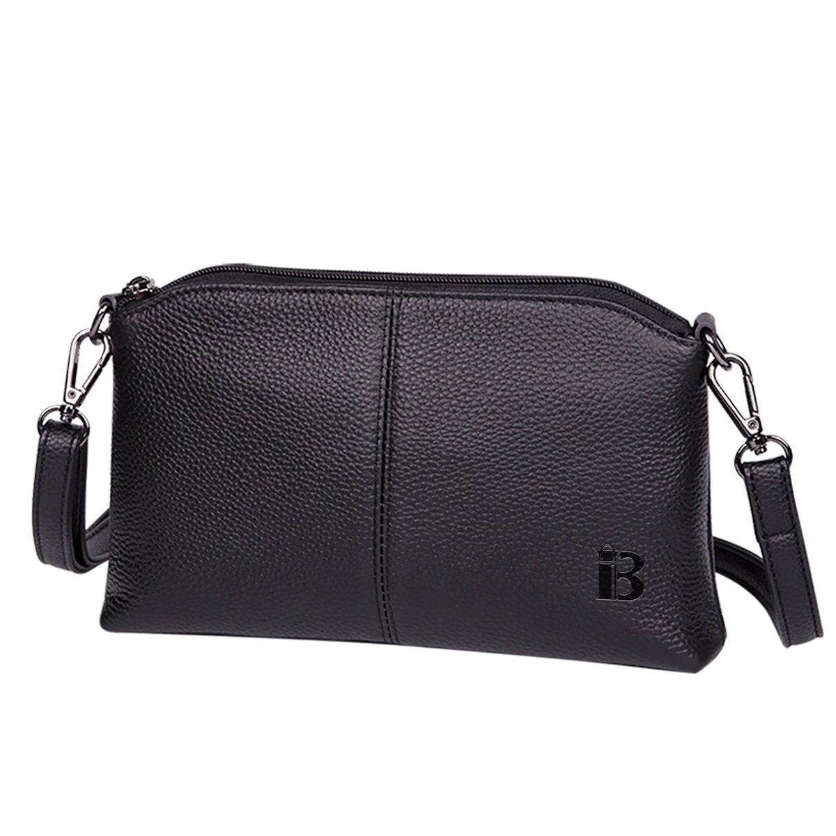 Small Genuine Leather Wristlet Clutch Wallet 1