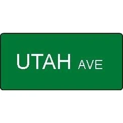 30" x 6" Custom Street Signs with reflective vinyl lettering on one side. 1