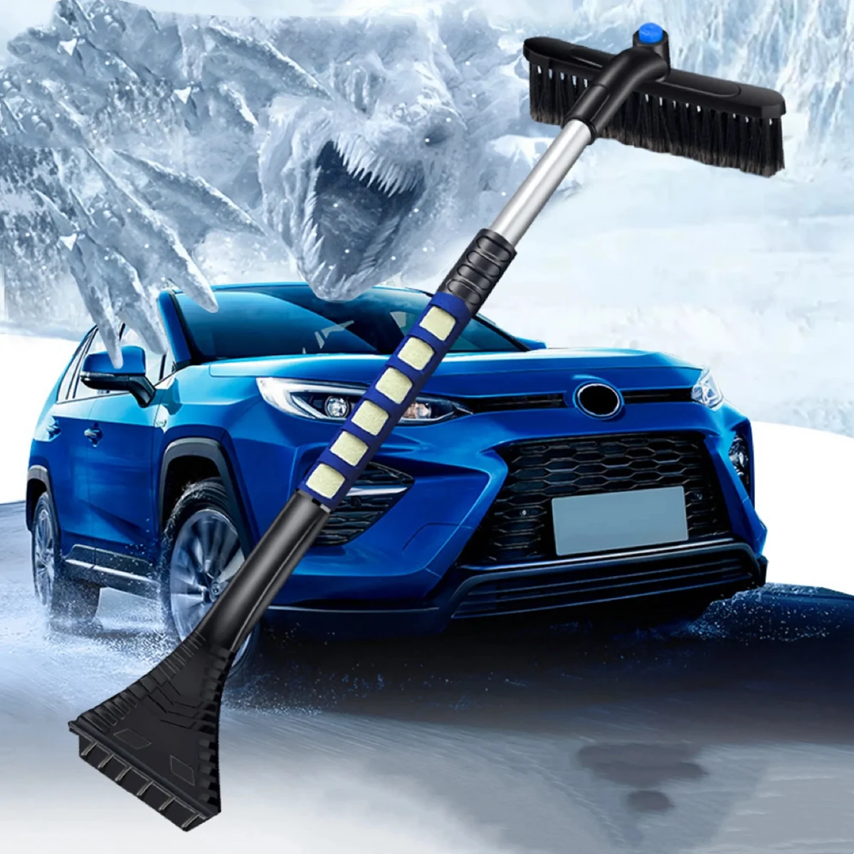 Snow Brush and Detachable Ice Scraper 1
