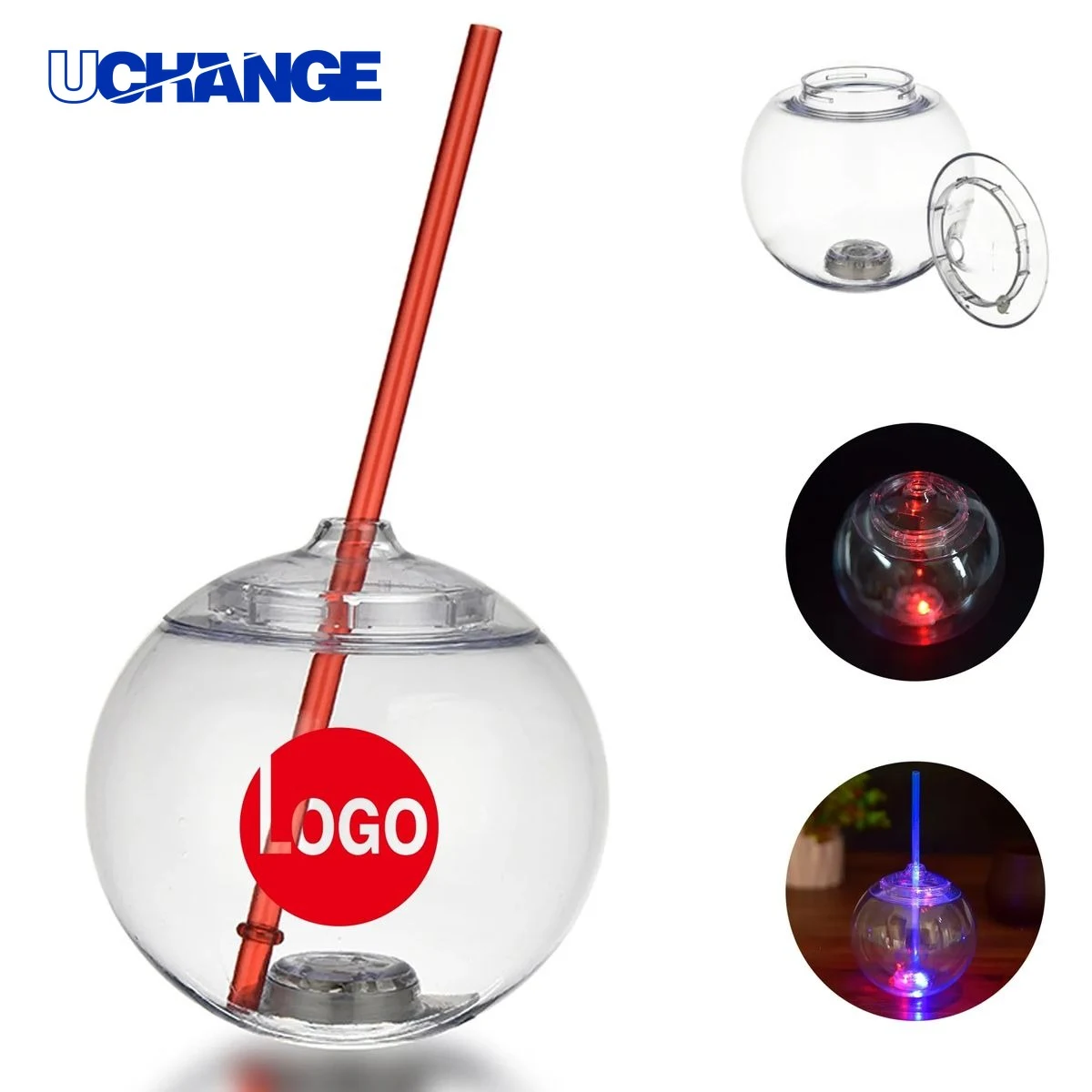 24oz Disco Ball Tumbler with Lid and Straw 1