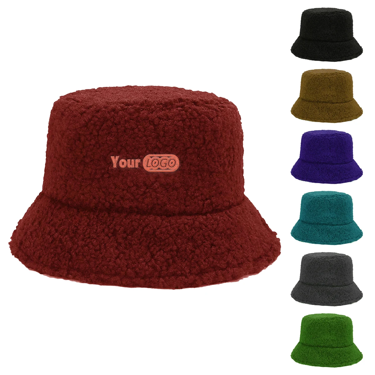 Cotton Luxurious Winter Faux Fur Bucket Hat For Effortless Elegance 1