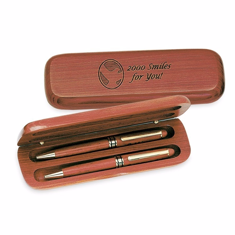 Broome Wood Double Pen Box - Blank