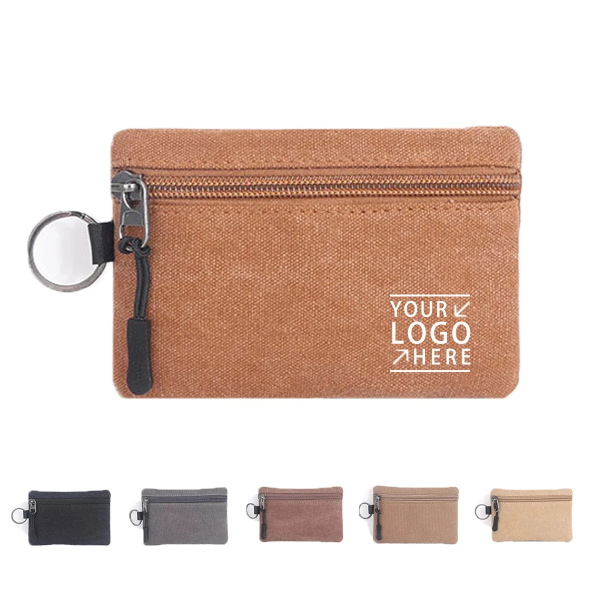 Zipper Canvas Coin Purse 1