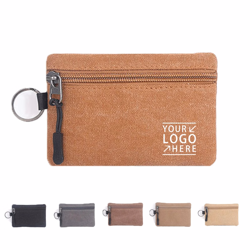 Zipper Canvas Coin Purse