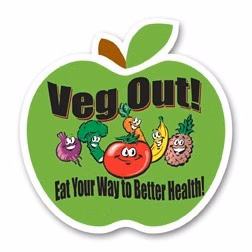 USA Made Premium UV Window Micro-Suction Cling Decal (3"x3") Apple Shape