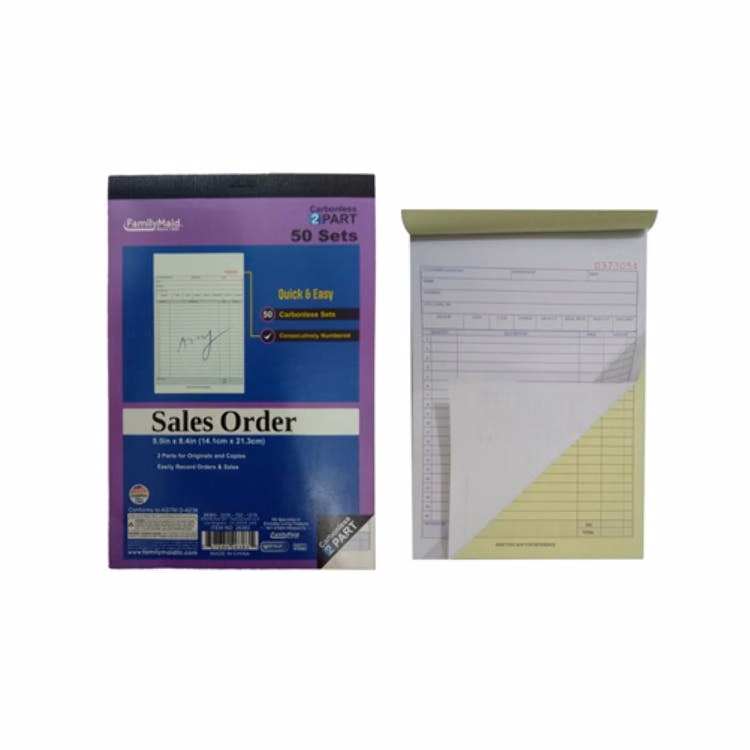 Sales Order Books - 2 Parts 50 Count Pads