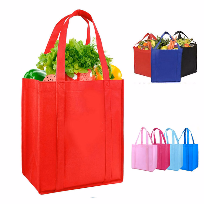 Non-woven Durable 11 3/4" x 13" Shopping Grocery Bag