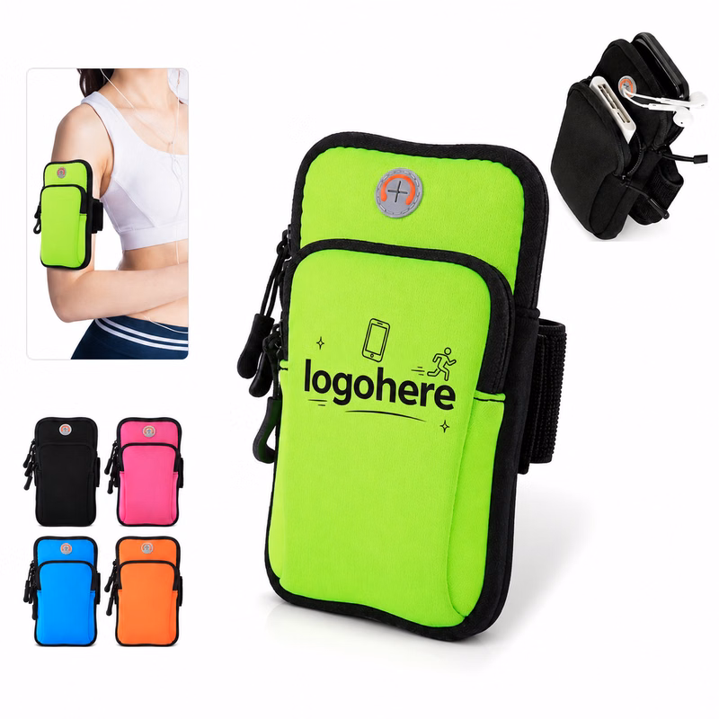 MOQ 10 Zipper Pocket Fitness Armband