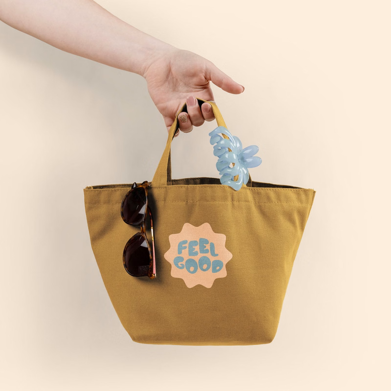 DUMPLING TOTE - COLORED CANVAS