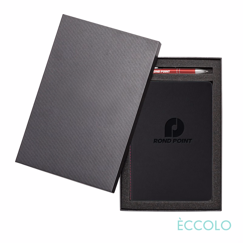 Eccolo® New Wave Journal/Clicker Pen Gift Set - (M)