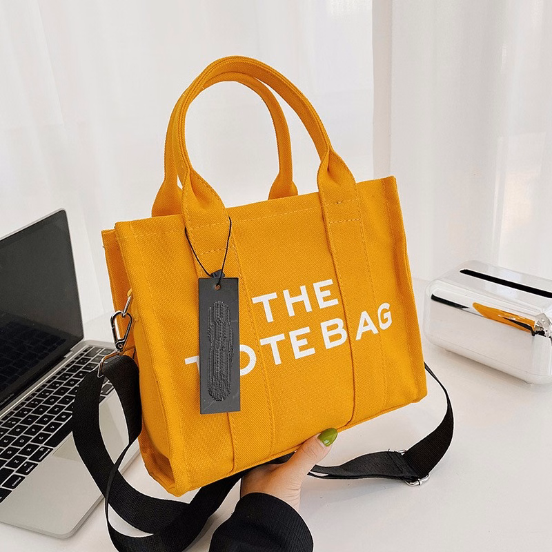 Women's New Fashion Canvas Large Capacity Handbag Single Shoulder Bag Makeup Bag
