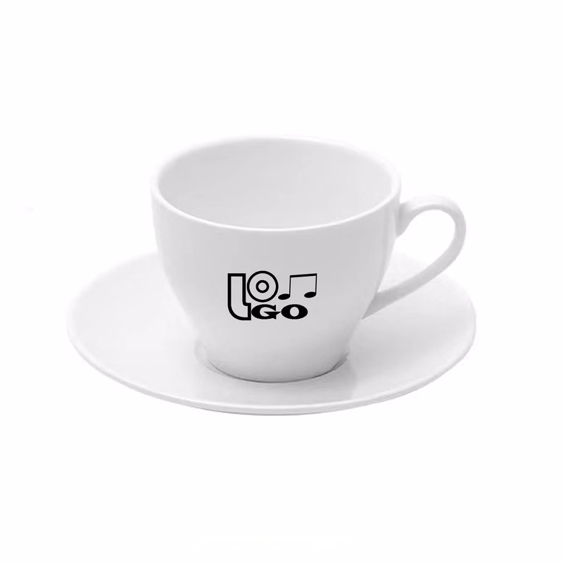 5.8 OZ Ceramic Coffee Mug With Saucer