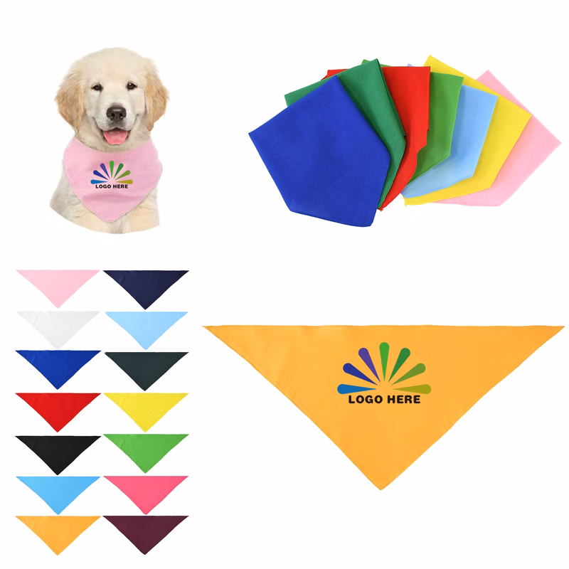 Full Color Soft Fabric Dog Bandana MOQ20