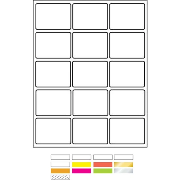 Laser Labels Printed (2-11/16"X2") 1