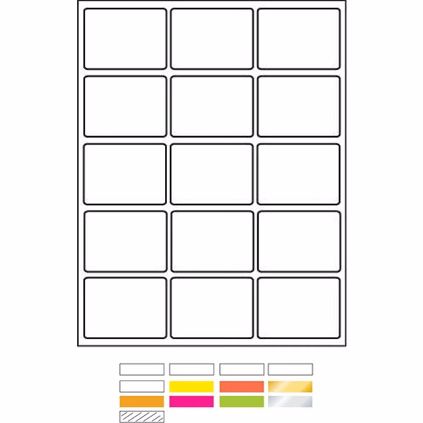 Laser Labels Printed (2-11/16"X2")