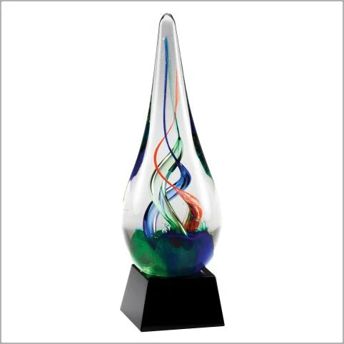 7.5" Multi Color Art Glass 1
