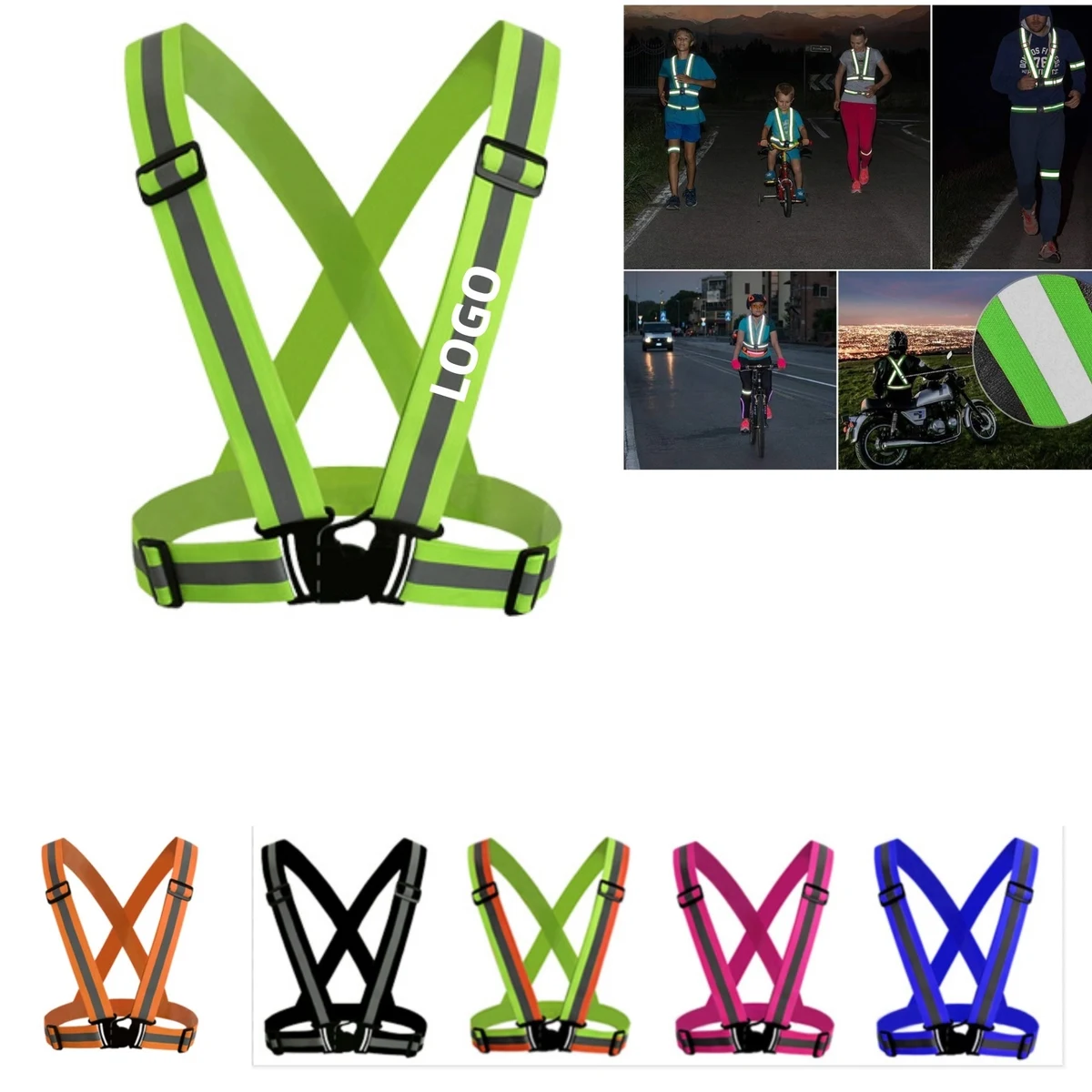 Reflective Adjustable Safety Vest 1