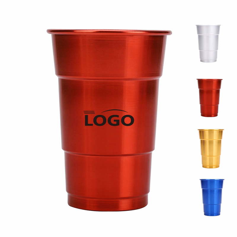 16oz Colorful Metal Party Cup