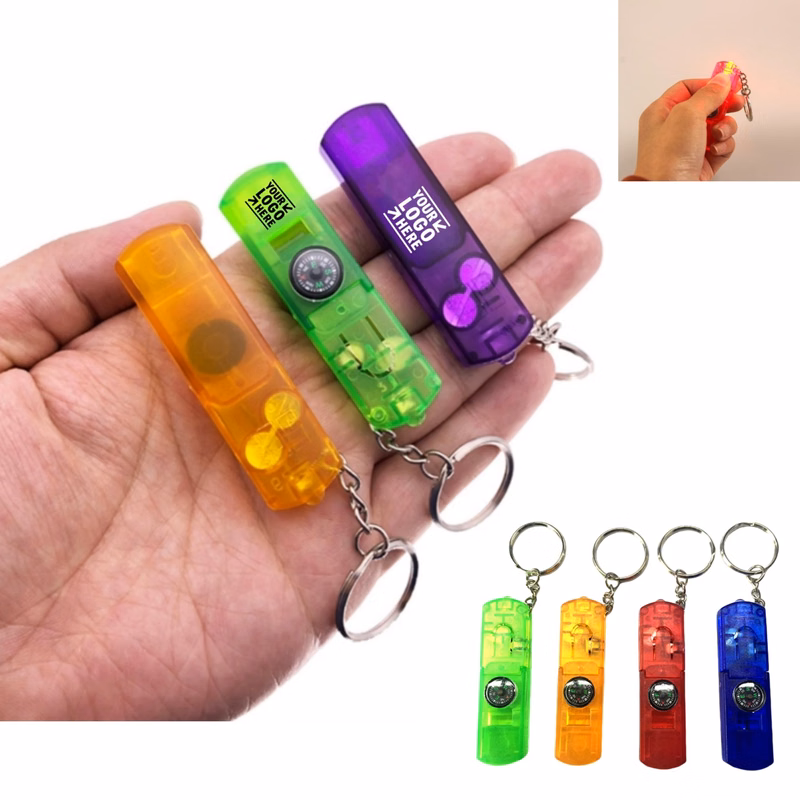 LED Whistle Keychain