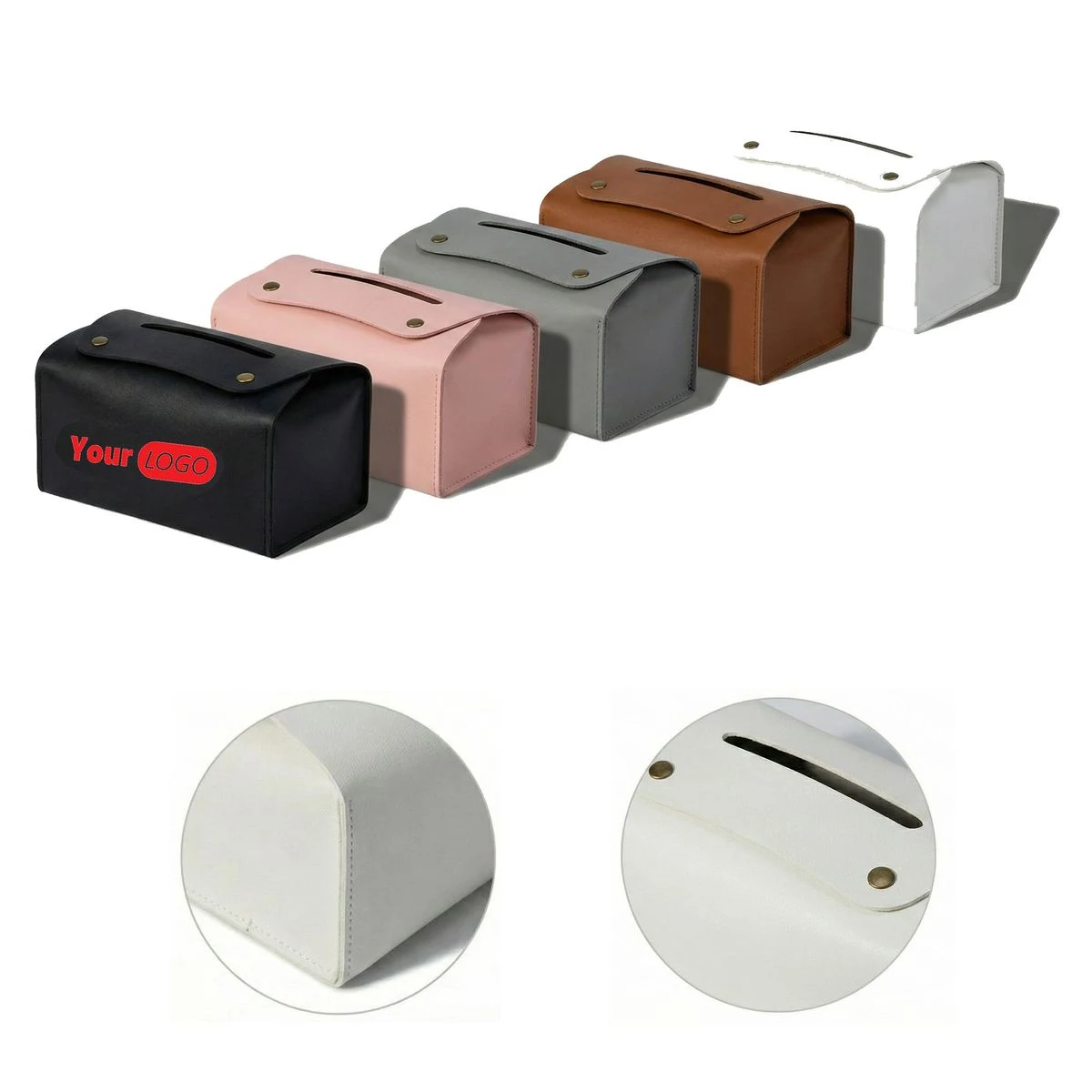 Nordic Design PU Leather Tissue Box Holder 1